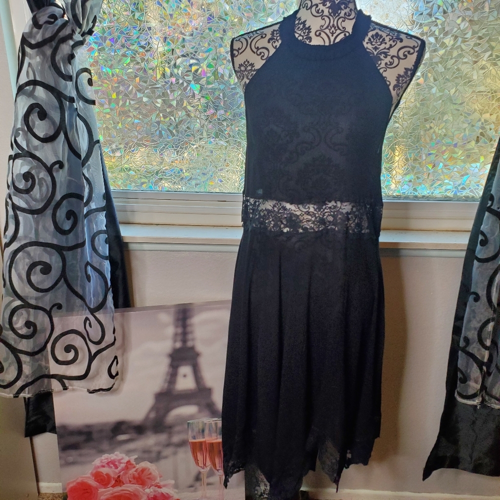 Free People lace trimmed trapeze dress - Picture 4 of 9